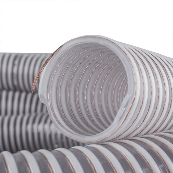 PVC Spiralschlauch mit PU - Seele „Pellflex PU/AS“